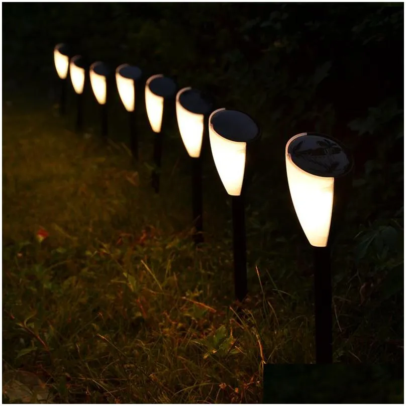 solar christmas music led light path lighting weatherproof landscape lights lawn lights garden decoration path lights whiteaddwarm white