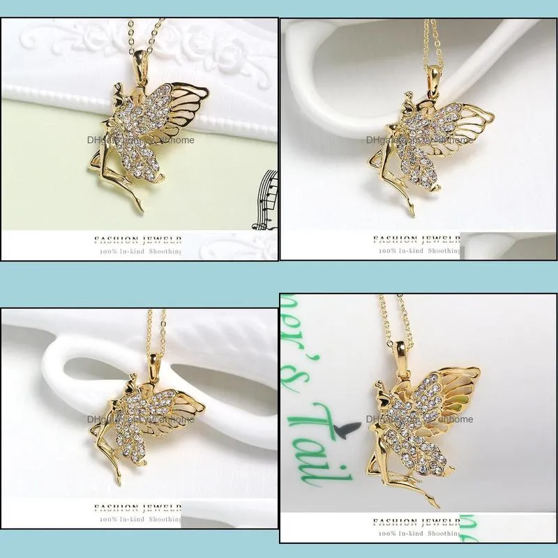 pretty hip hop jewelry beautifully gold plated enamel crystal long sweater gold chain necklaces