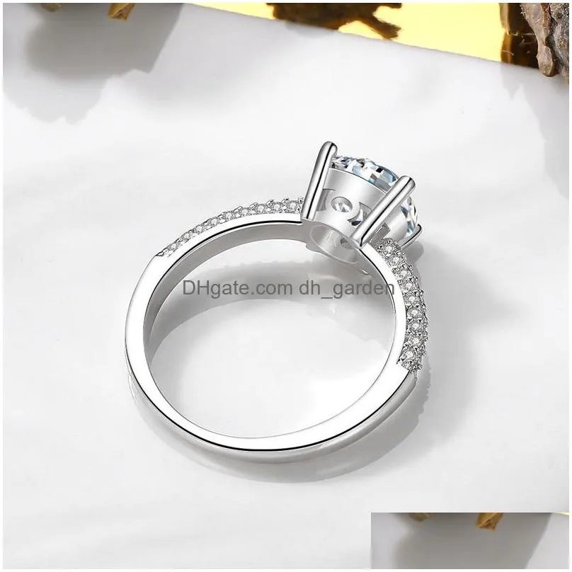 innovative vortex storm women simulation diamond ring 1 5 ct live broadcast selling hot copper white gold color retaining wedding ring