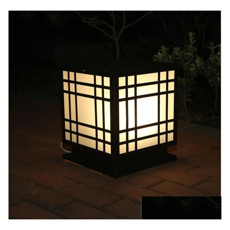 led wall pillar lamp outdoor courtyard landscape light square head lamp waterproof villa garden gate