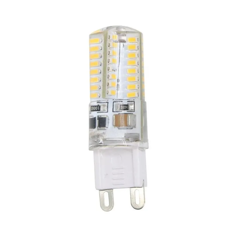 mini led bulb lamp g9 led crystal chandelier lights 64leds ac 110v 220v home art decor lighting replace halogen lamp