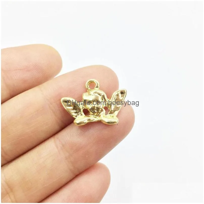 charms eruifa 20pcs lovely 20 14mm angel zinc alloy necklace jewelry handmade diy pendant 2 colorscharms