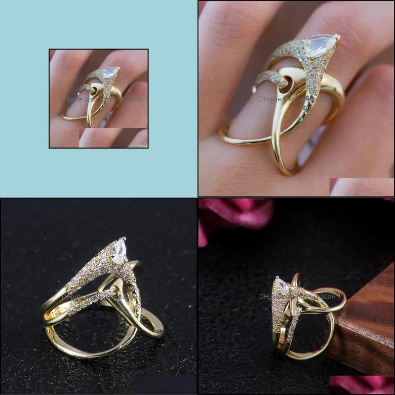 luxury irregular magical witch ring super cool accessories gadget golden twist winding women jewelry personality rings