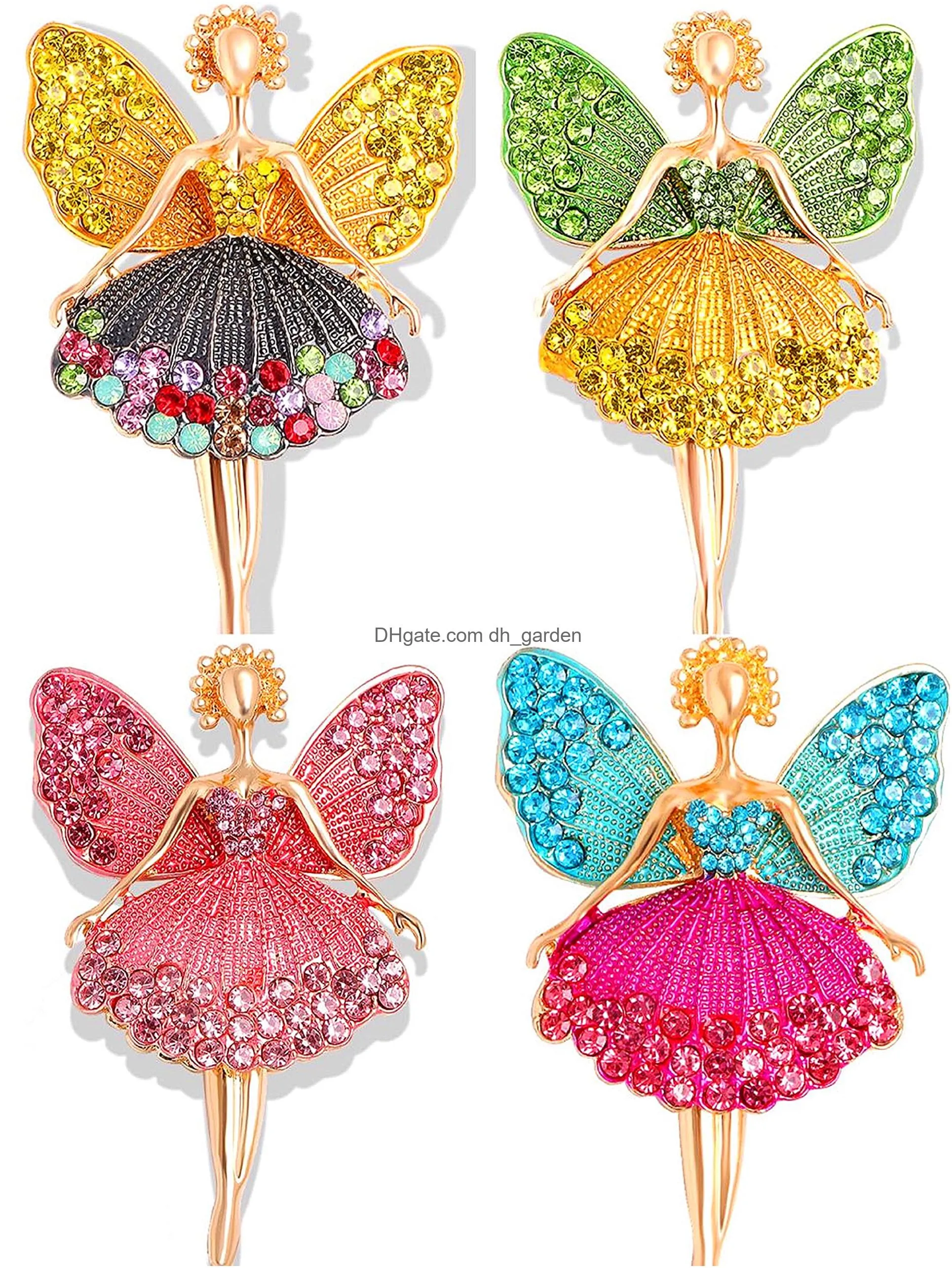 meedoz bee insect brooches for women crystal rhinestone animal lapel brooch pin set for daily decoration