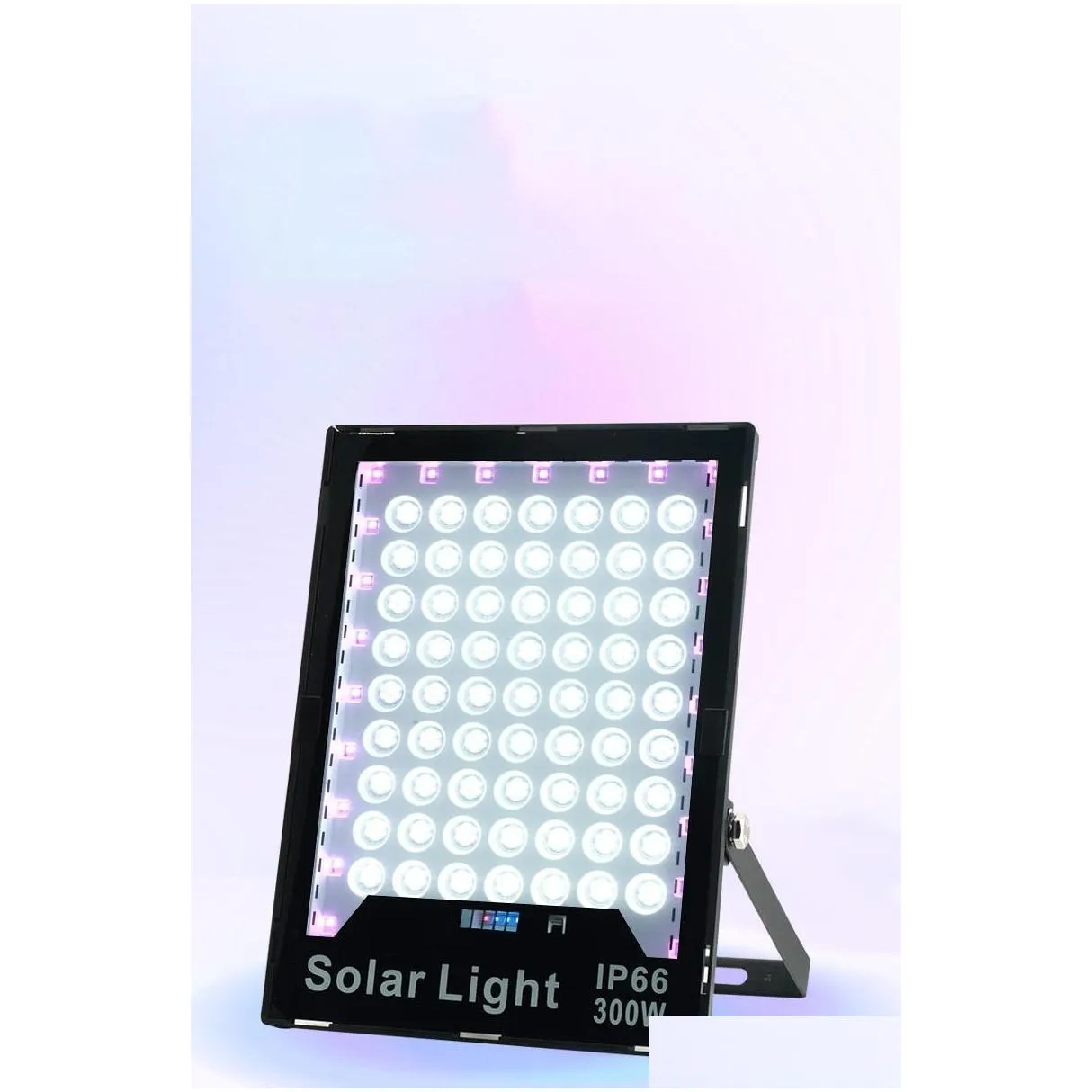 solar rgb flood lights lamps 60w400w led color changing outdoor security floodlight wall light waterproof ip65 spotlight with remote