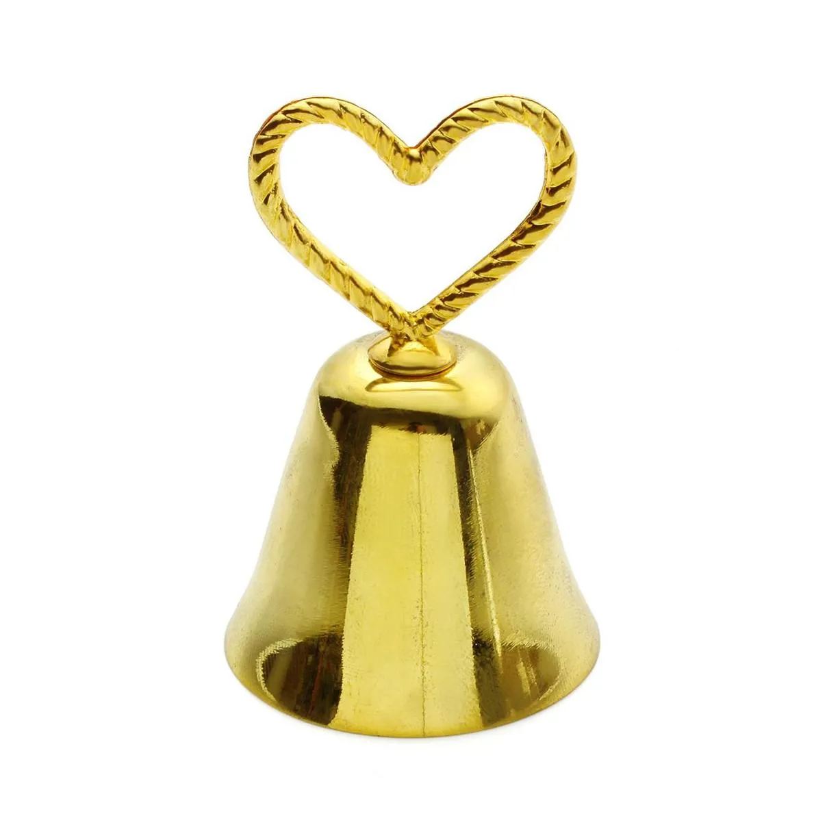 other wedding favors 100 pcs size 6x34cm beautiful gold silver kissing bell place card holder photo holder table decoration party