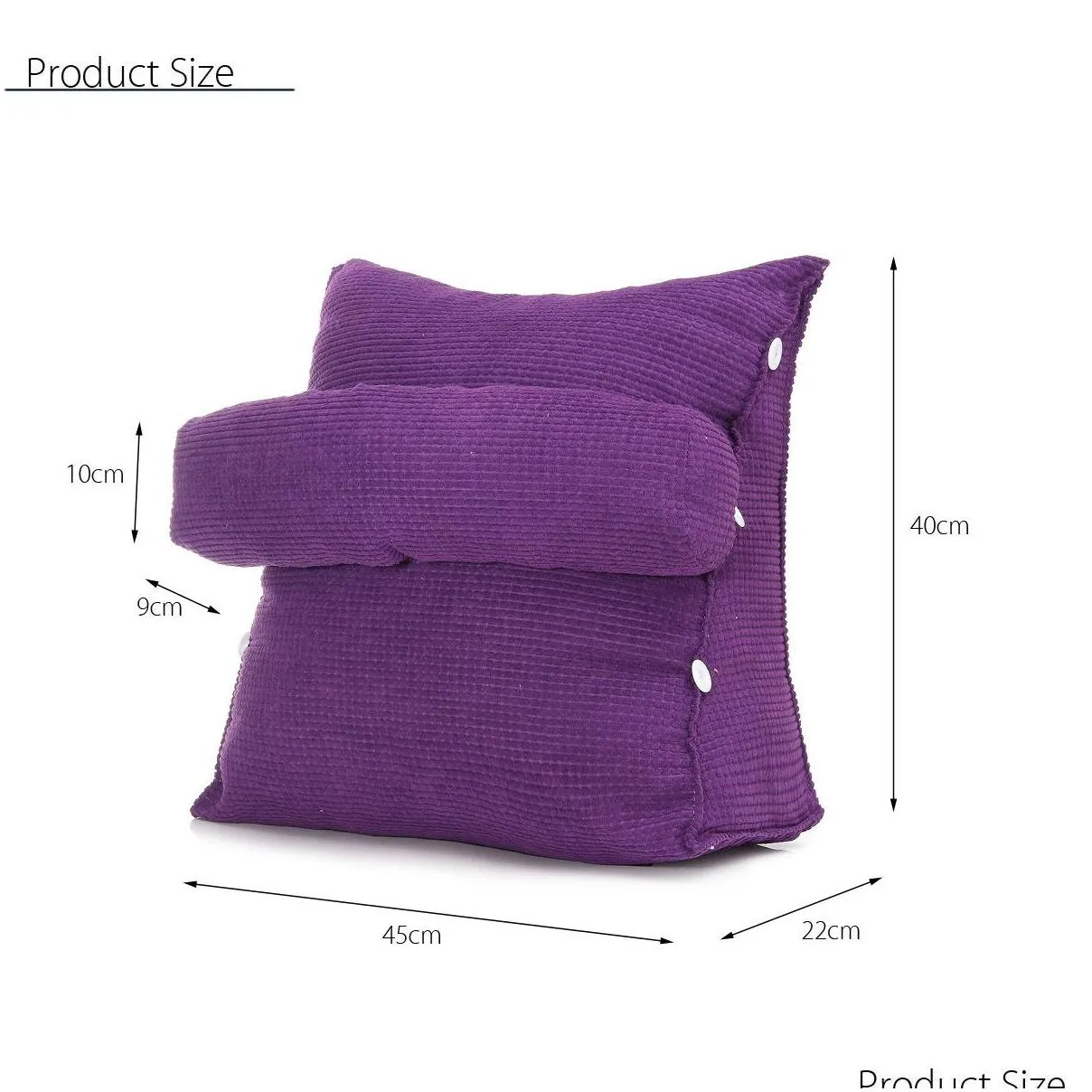 bed triangular cushion chair bedside lumbar chair backrest lounger lazy office chair living room reading pillow household decor 201026