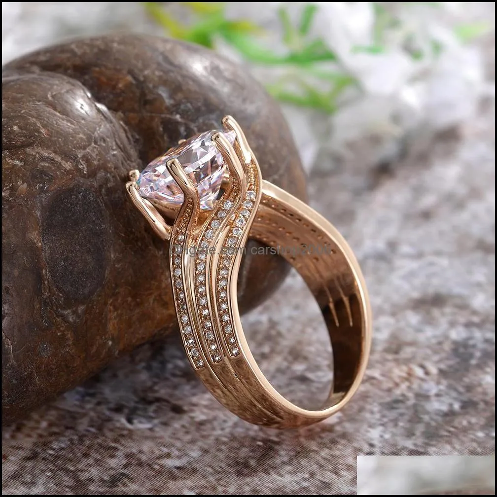 gold ring for women men luxury bridal engagement wedding rings fine jewelry silver moissanite diamond rings