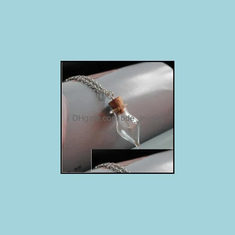 pretty necklace fashion charms necklaces glass ball long strip leather chain dandelion pendant necklace