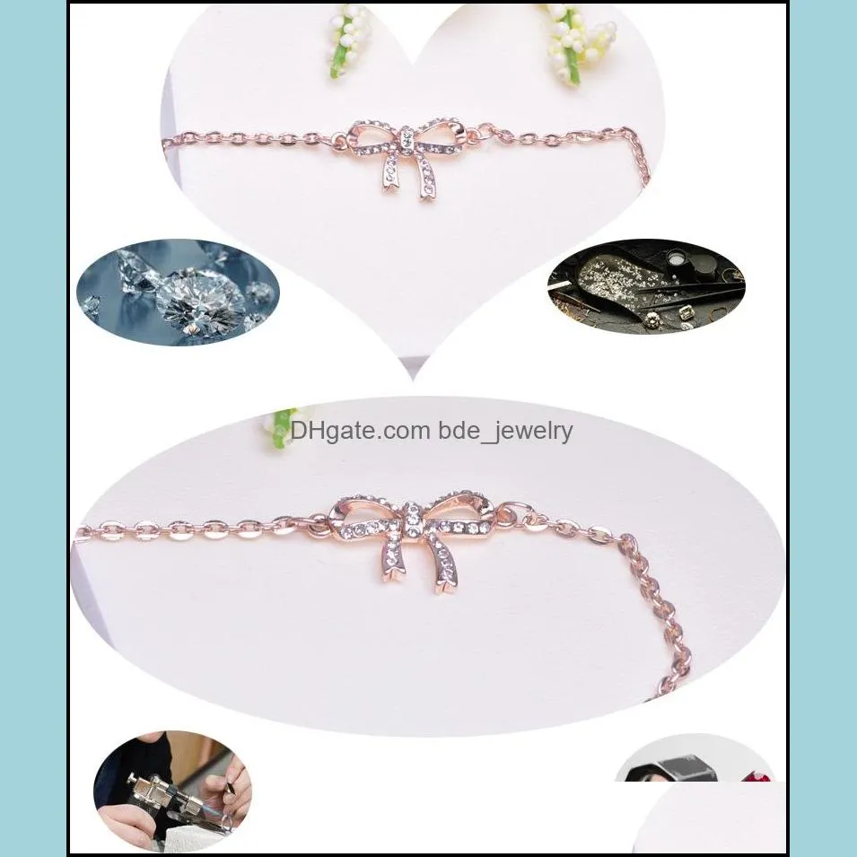 gold chain bracelet ethnic minimalist charm bracelets women jewelry female girl cute pulseira double chain bowknot dainty thin bow