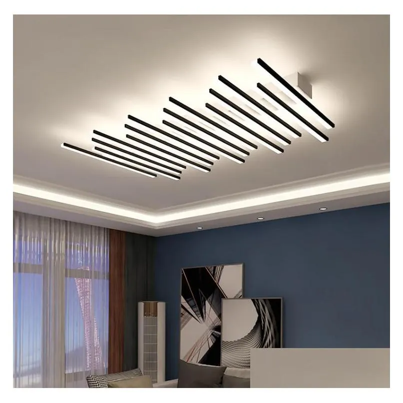 modern led ceiling lights lamp chandelier with remote control lighting for living room kitchen bedroom dining home decorative fixtures