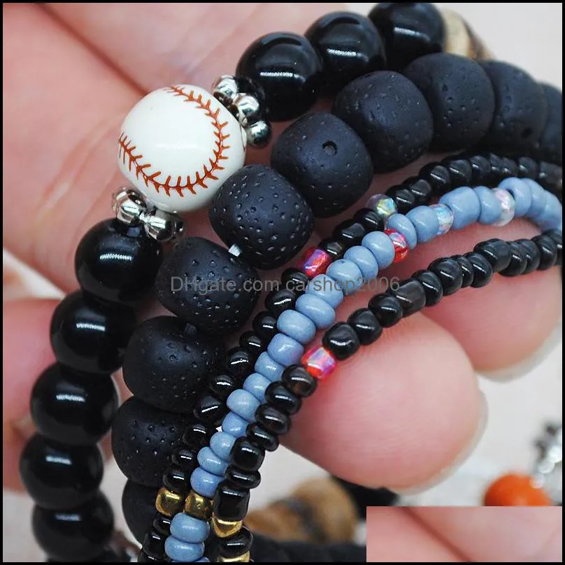 bohemian necklace national wind bracelet female multilayer stretch rice beads bracelet jewelry