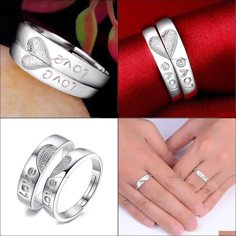 fashion couple rings love forever knot concentric men and women pair ring live mouth opening adjustable ring batch ring couple gift