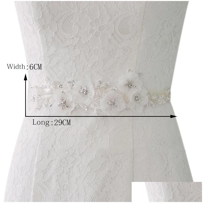 flower crystal belts for wedding dresses wedding and sashes bridal accessory