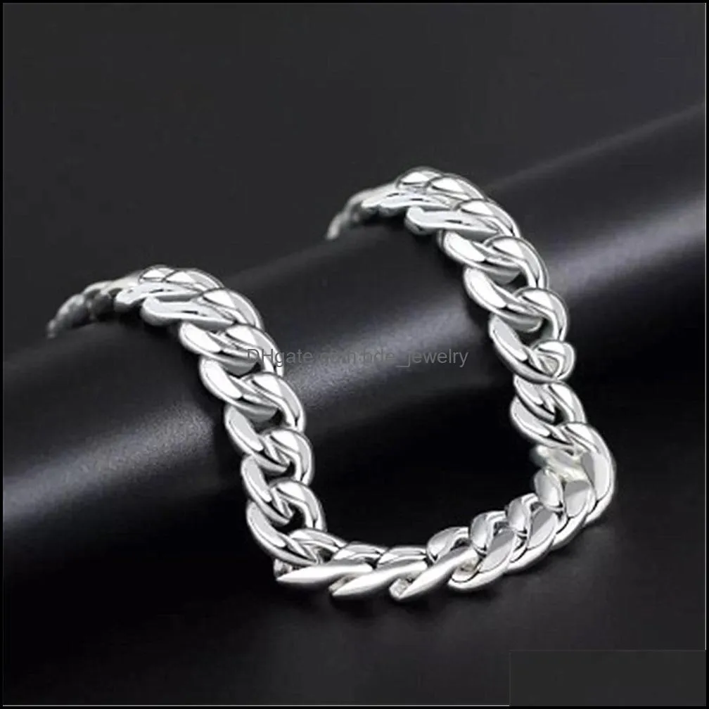 trendy fashion silver plated mens bracelet fashion silver horse whip bracelet for men trendy men couple punk style bracelet gift