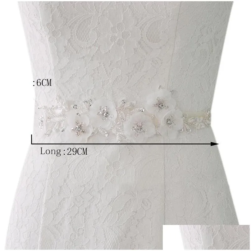 flower crystal belts for wedding dresses wedding and sashes bridal accessory