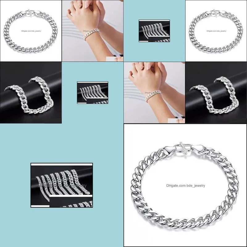 trendy fashion silver plated mens bracelet fashion silver horse whip bracelet for men trendy men couple punk style bracelet gift