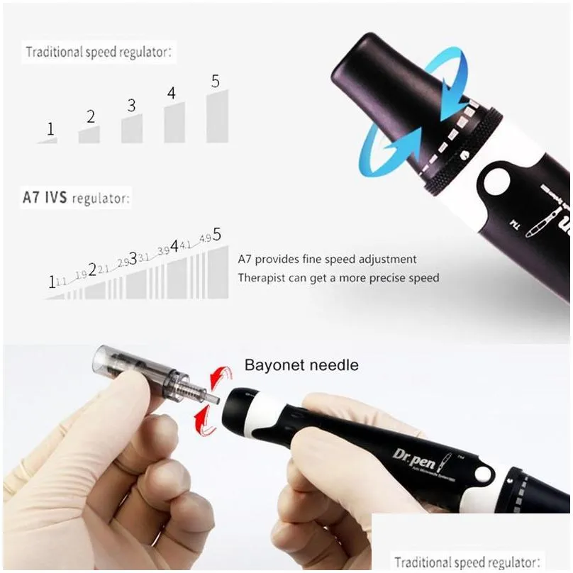 powerful wired derma stamp pen dr pen ultima a7 antiaging microneedling meso for aestheticians beauty microneedle roller