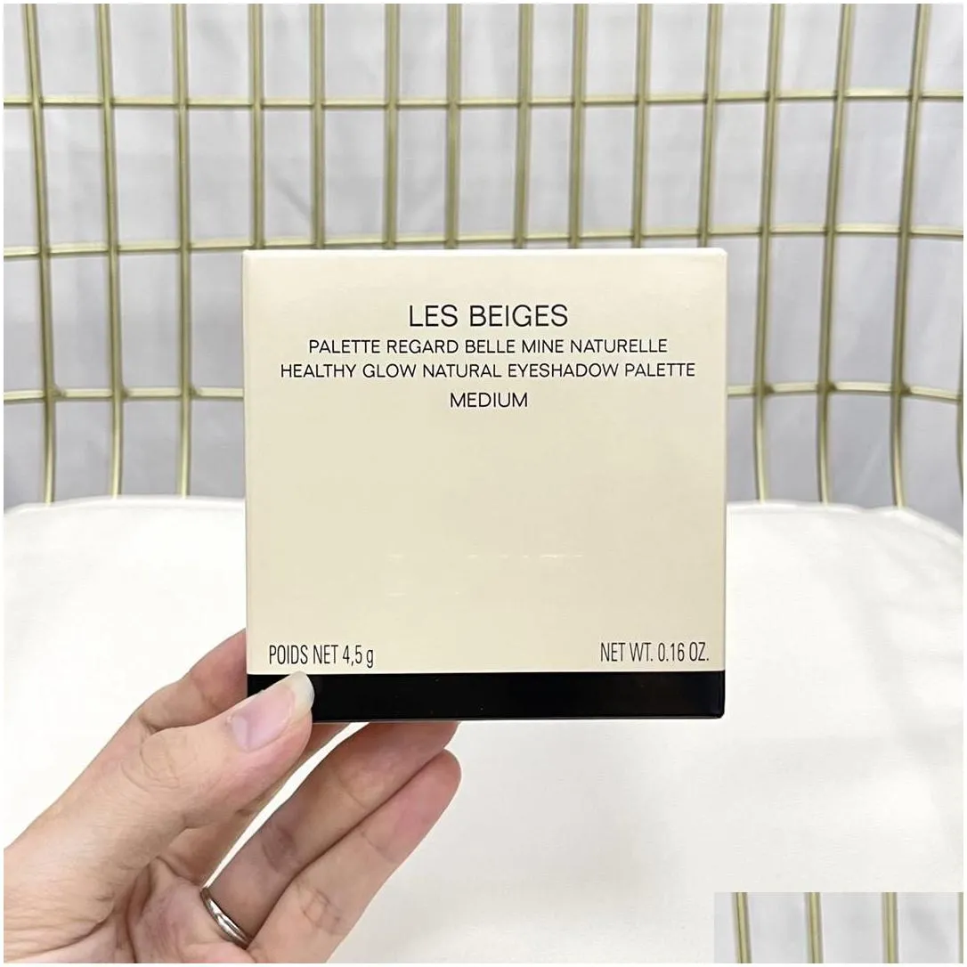 les beiges 5 colors eye shadow palette regard belle mine naturelle healthy glow natural eyeshadow palettes 4.5g beauty makeup medium light deep warm intense