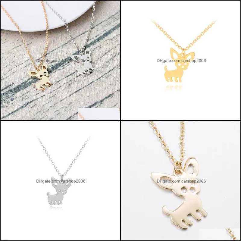 puppy necklace cute chihuahua pet for women choker ketting jewelry gifts love my pet animal dog necklace