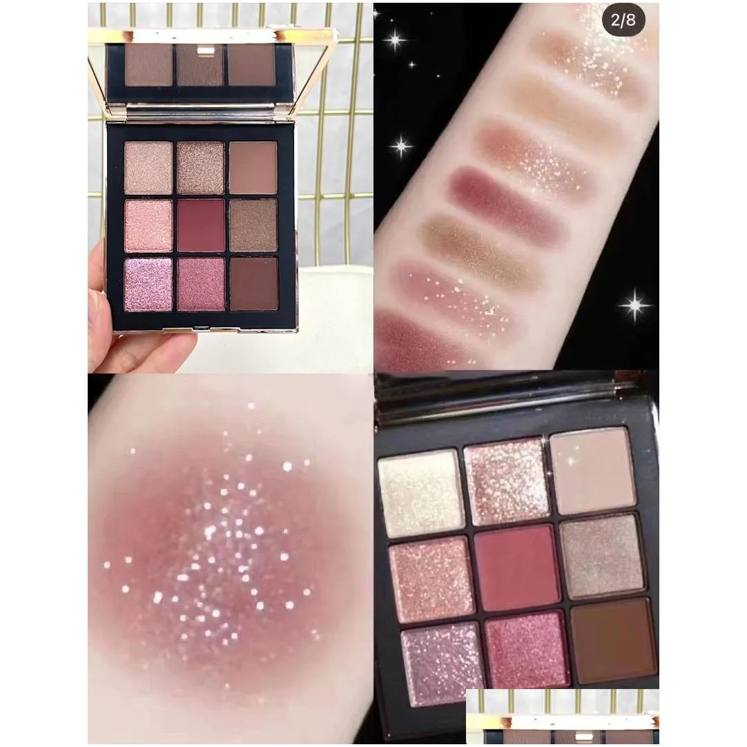 brand makeup eye shadow 9colors uninhibited eyeshadow palette 1.5gx9 colours shade matte shimmer glitter eyes palettes cosmetics awakened candy girl slow