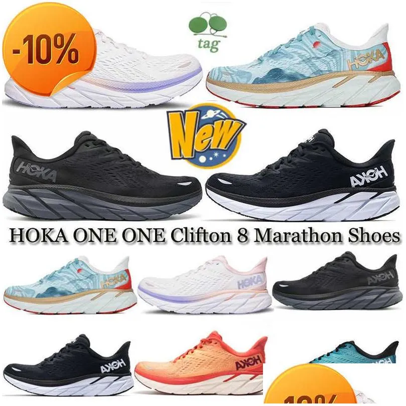 top2023 casual shoe woman men athletic shoes  one clifton 8 runner shoe training sneakers marathon shock absorption womens road jogging mens