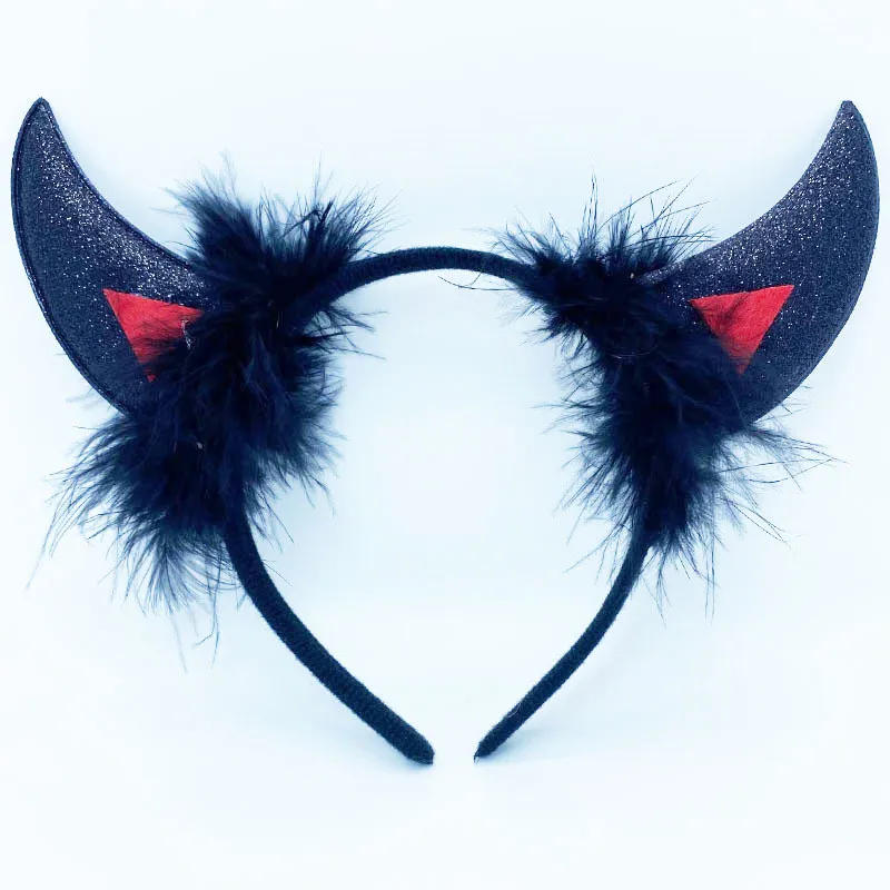 Angel Halo Headbands Feather Angel Hairband Black Halo Headband Halloween Christmas Costume Accessory Party Accessories 