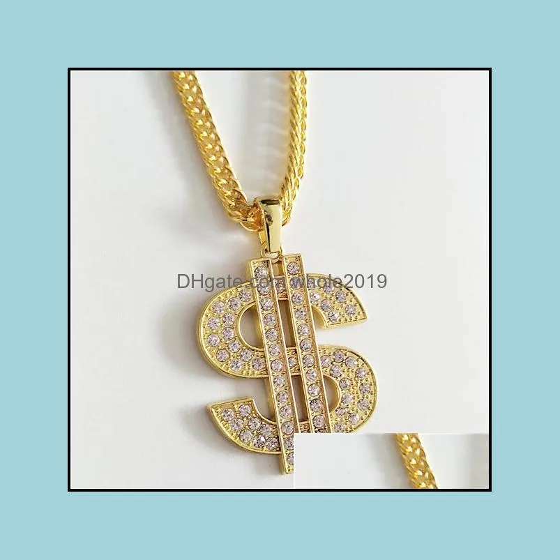 pretty gold chains for men cross pendant necklace statement punk necklaces hip hop jewelry
