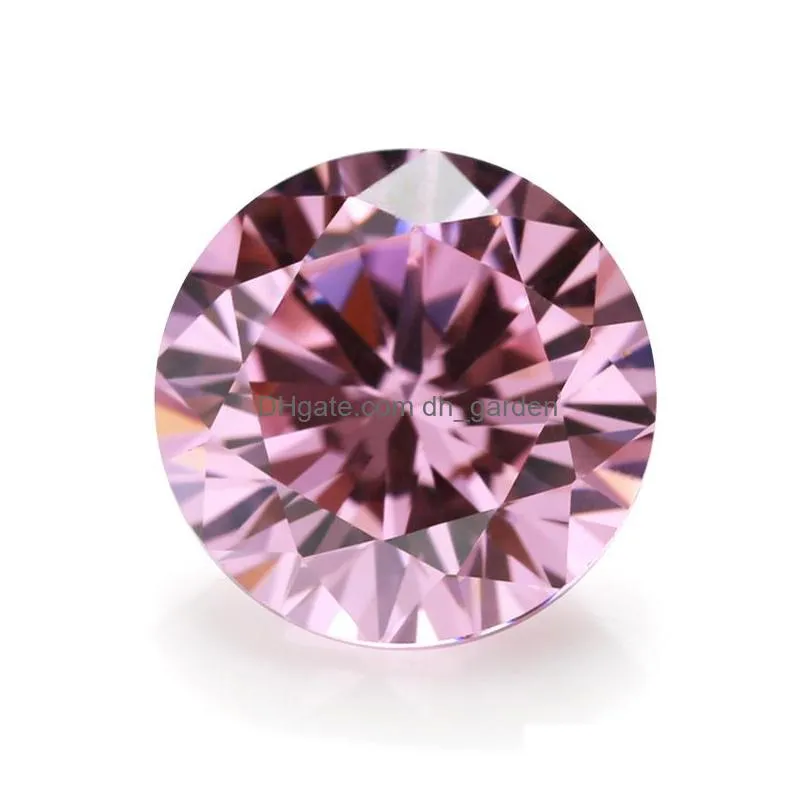 factory outlet 30 pcs/bag size 9 mm round cut mix color 5a cubic zirconia gems diamonds loose gemstone beads 15 colors