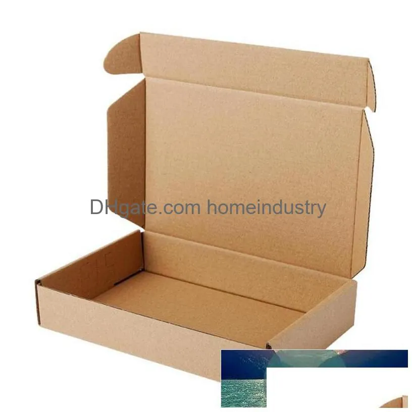gift wrap wholesale 10pcs/lot 27x16.5x5cm brown kraft packing boxes soap packaging storage item package mailing box pp7671
