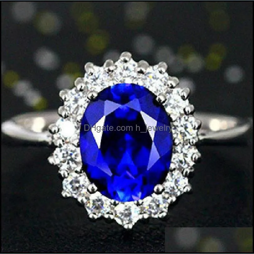 rings for women wedding mens jewelry engagement rings white gold plated brass cubic zirconia sapphire gemstone rings