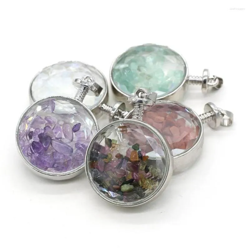 charms natural stone pendant amethysts crystal for jewelry making diy women necklace reiki healing gift