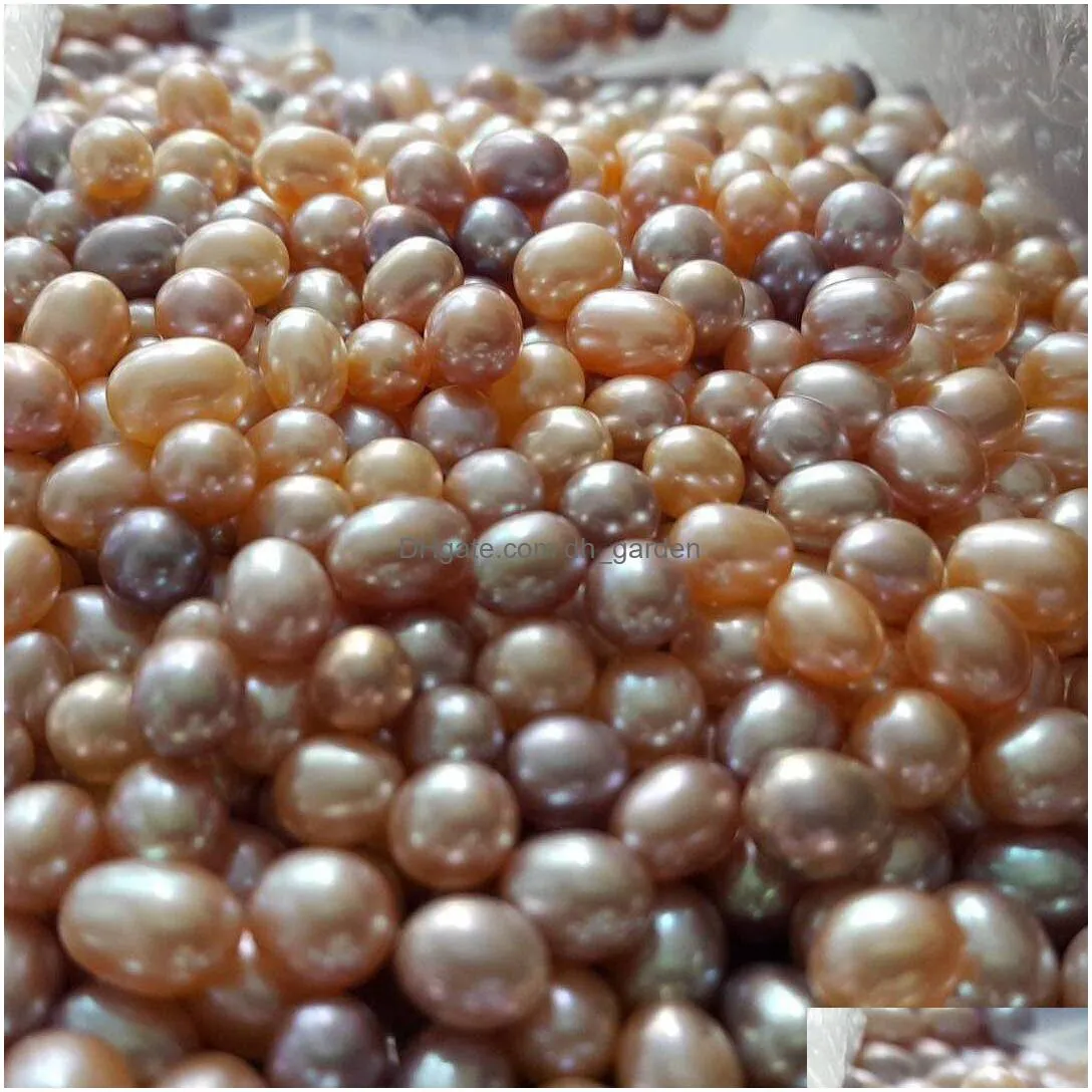 high quality 5a loose freshwater rice pearls 56mm/67mm without hole natural different colors for jewelry diy qt1p005