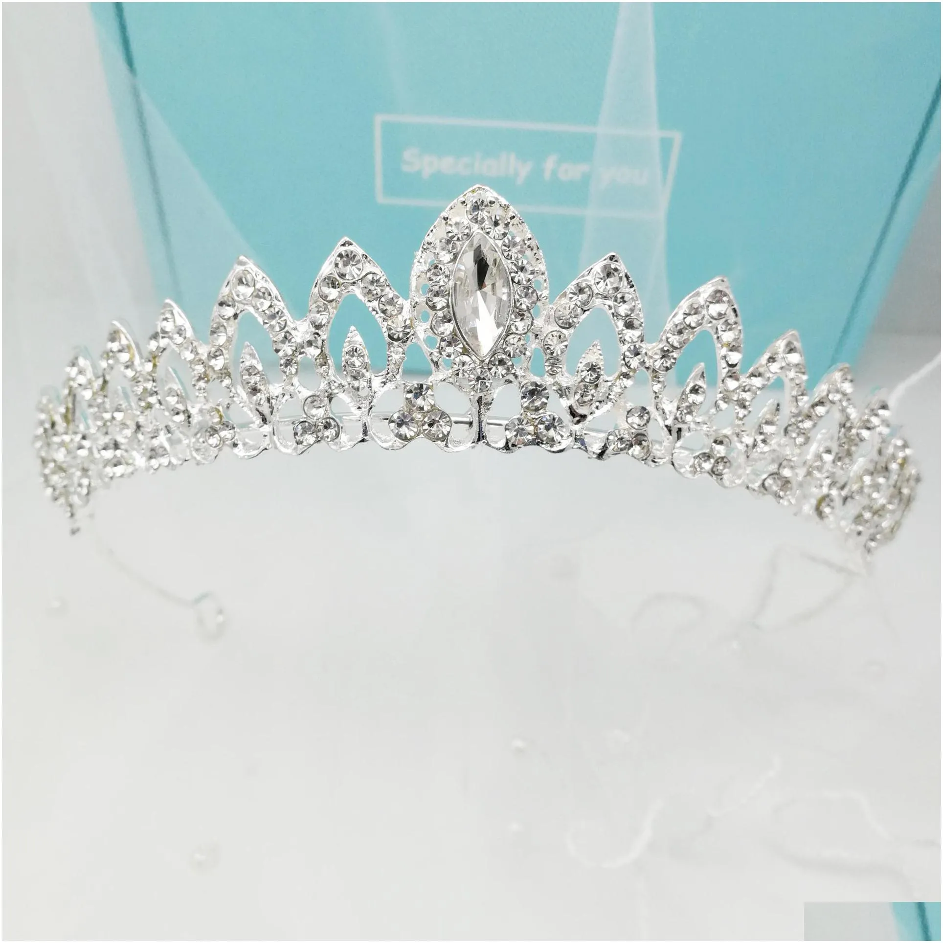 new europe and america headpieces crystal jewelry tiara crown alloy rhinestone bride small crown headband wedding headdress