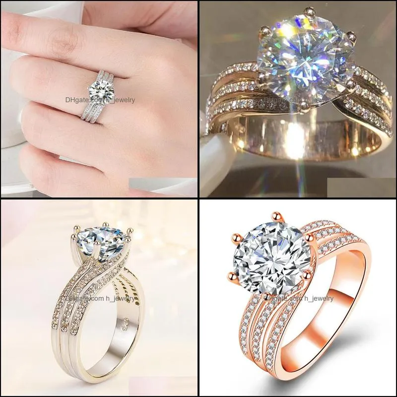 silver ring for women men luxury engagement wedding rings fine jewelry silver moissanite diamond rings