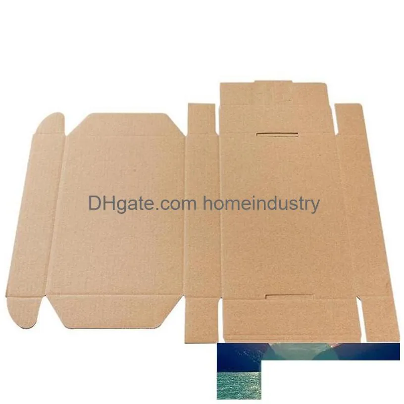 gift wrap wholesale 10pcs/lot 27x16.5x5cm brown kraft packing boxes soap packaging storage item package mailing box pp7671