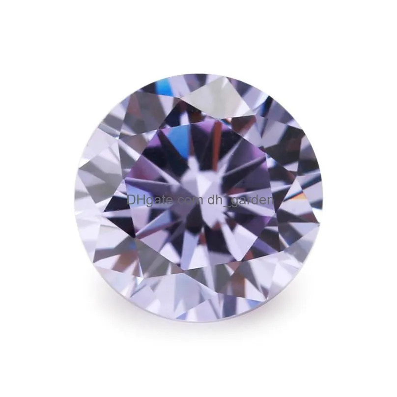 fashion 30 pcs size 6 mm round cubic zirconia loose cut loose shining gemstone elegant luxury diy art 15 colors shipping