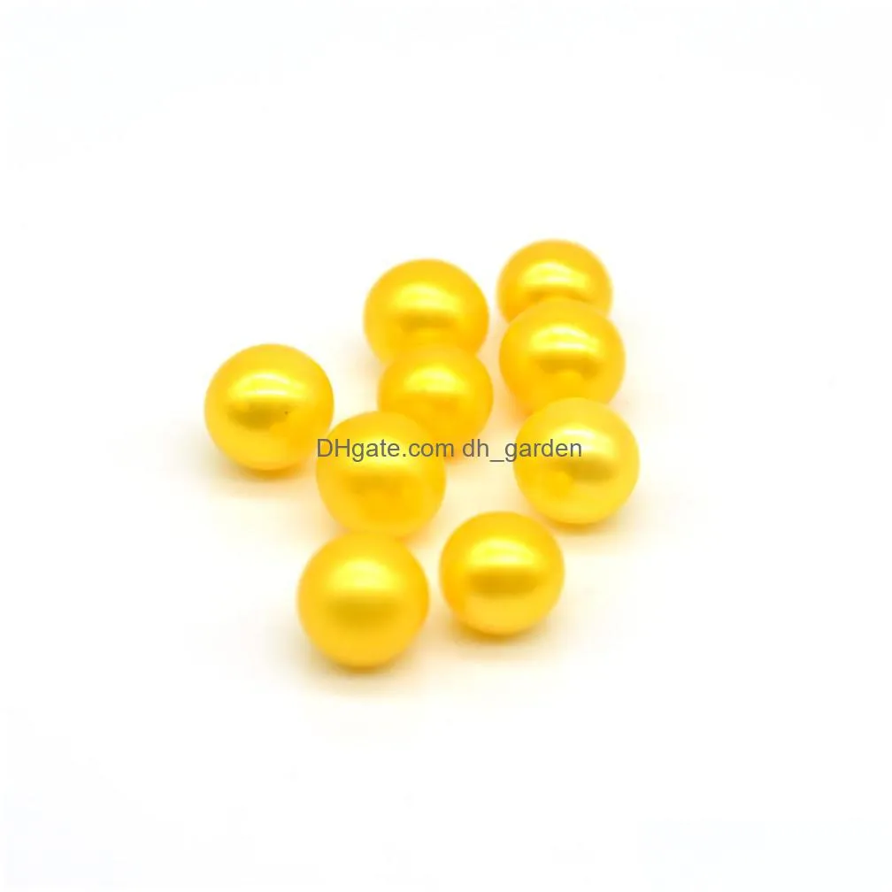 wholesale high luster loose round 3a freshwater pearls 67 mm without hole dyed color 28 different colors for jewelry diy 