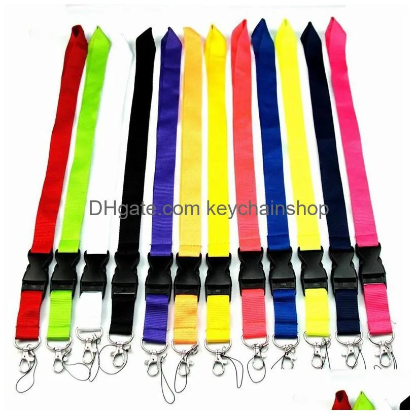 wholesale 150pcs lanyards key rings detachable id badge holder assorted colors brand 955 b3