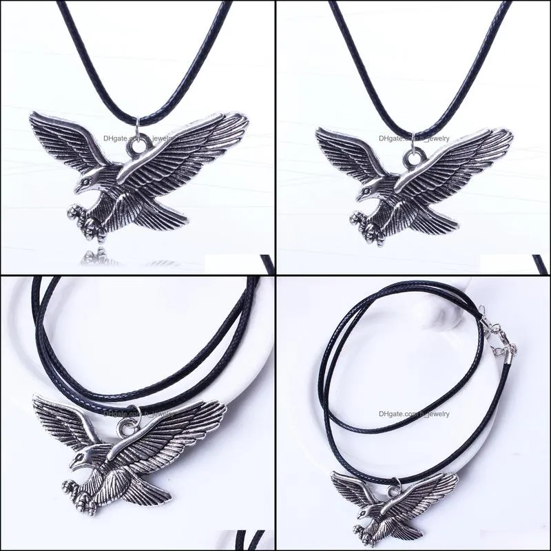  wings necklaces tortoise elements feminino clavicle chain leather necklaces pendants statement necklace