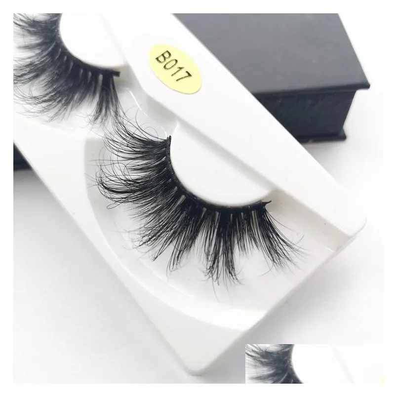 3d mink eyelashes long full natural makeup false lashes crisscross 25mm wispies fluffy extensions fashion tool