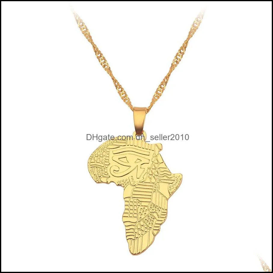 anniyo hiphop style africa map pendant necklaces gold color jewelry for women men african maps jewellery gifts