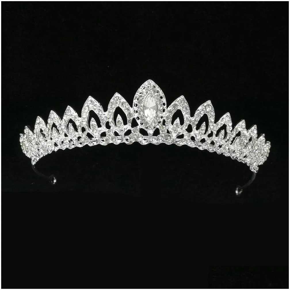 new europe and america headpieces crystal jewelry tiara crown alloy rhinestone bride small crown headband wedding headdress