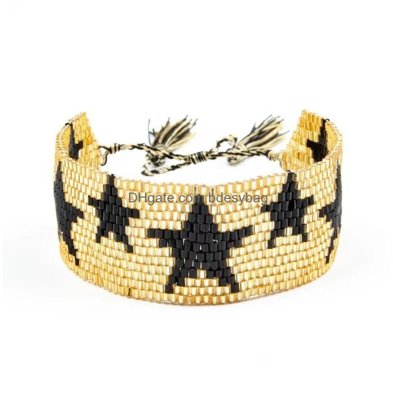 shinus boho miyuki star bracelet wholesale friendship jewelry delicas pulseras mujer moda gold miyuki bracelet women handwork