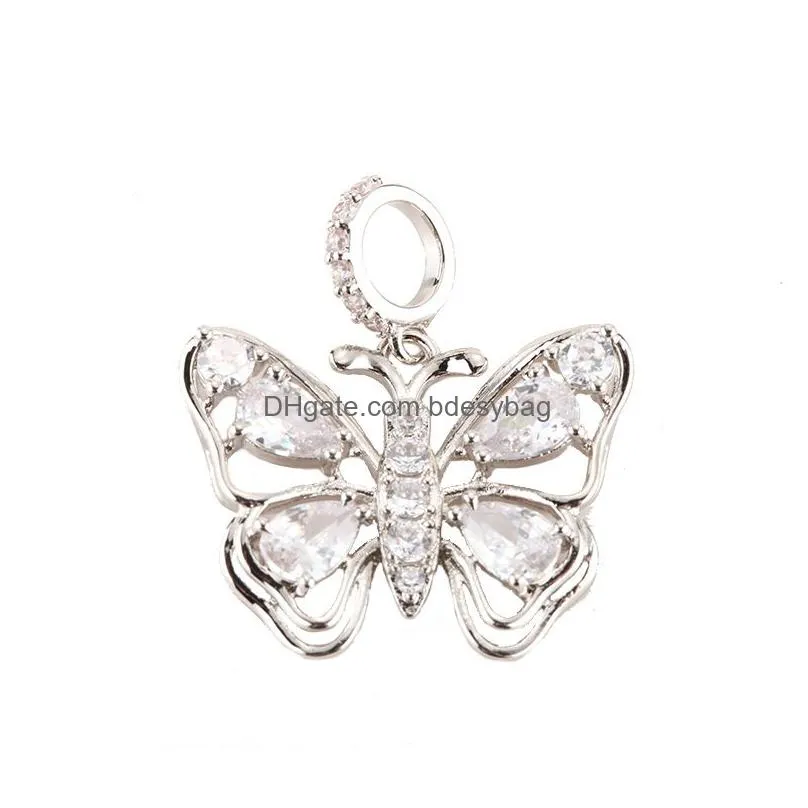 charms charm for jewelry making supplies gold butterfly stars diy earring necklace metal copper mosaic cz zircon accessories