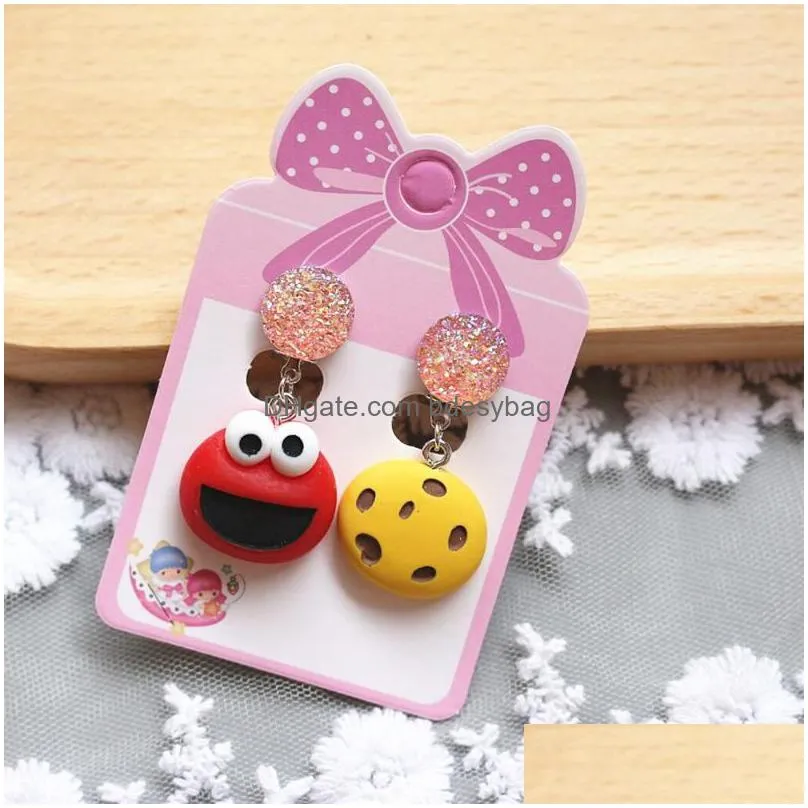 backs earrings christmas gifts colorful cat clip on for children girls no pierced earring jewelry fashion accessory