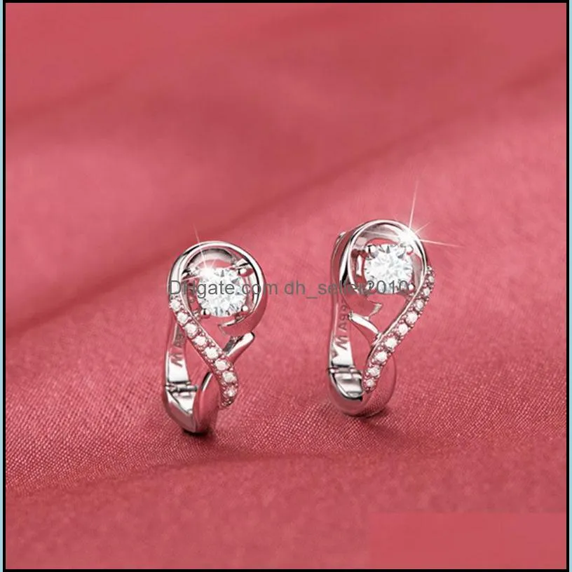 temperament fashion zircon earrings female note wild classic girl women earrings party play earrings