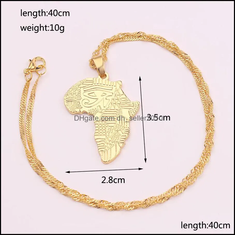 anniyo hiphop style africa map pendant necklaces gold color jewelry for women men african maps jewellery gifts