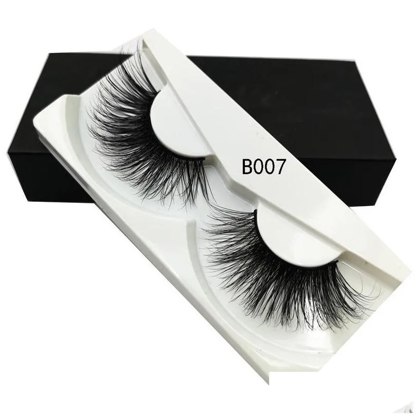 3d mink eyelashes long full natural makeup false lashes crisscross 25mm wispies fluffy extensions fashion tool