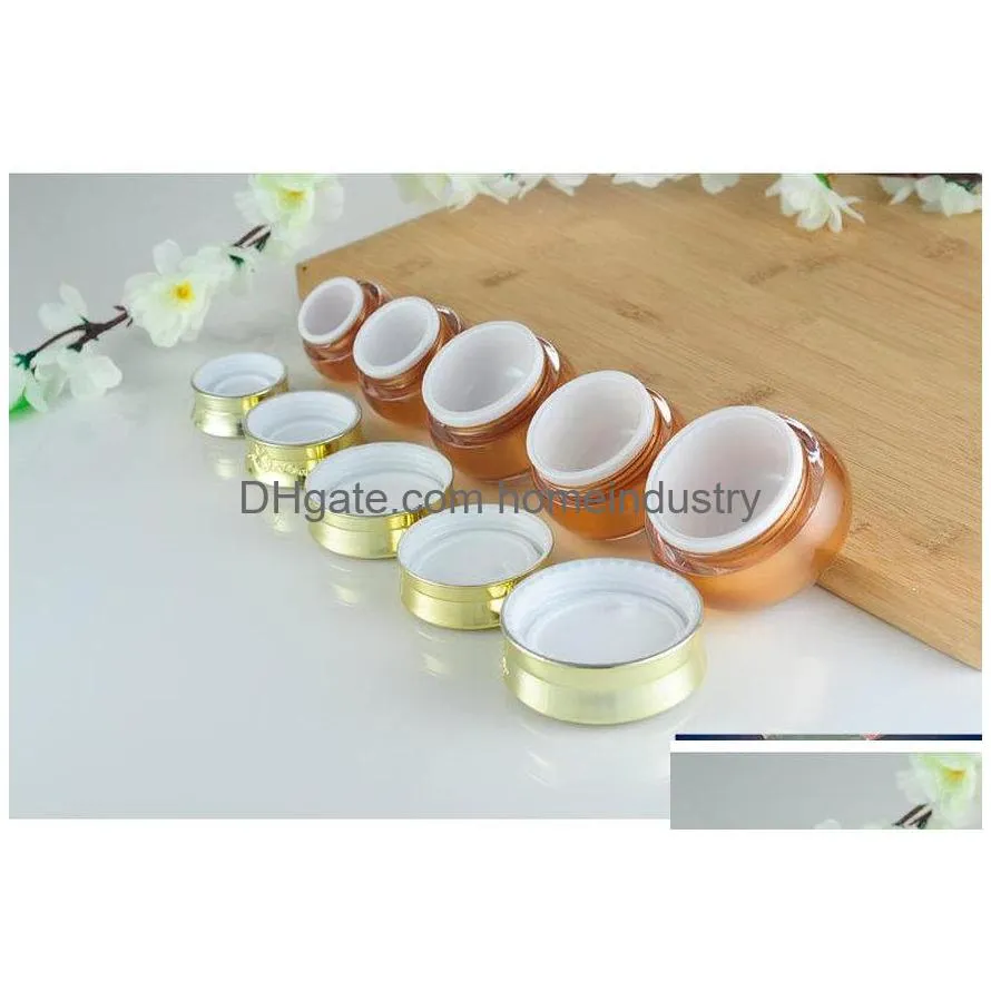 5pcs 10g 15g 30g 50g empty cosmetic cream jars cosmetic jar packaging container cream make up travel size tools empty jar 50ml